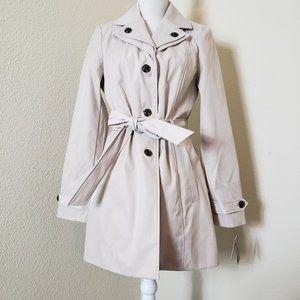 kenneth cole stone biege trench coat (M & L)